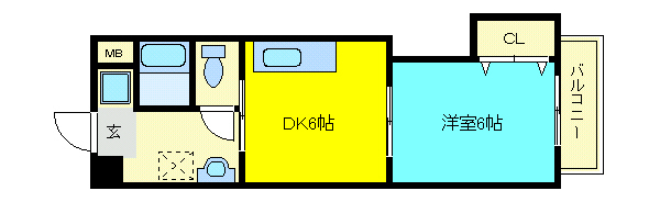 アンシャンテ中百舌鳥の間取り