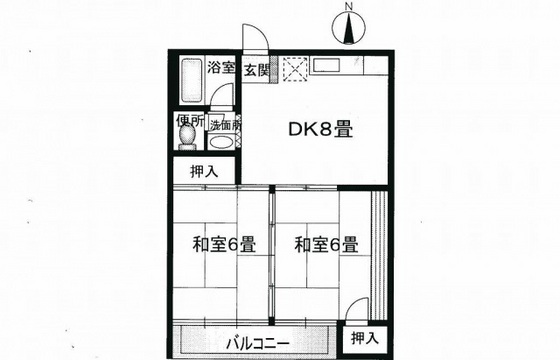 広島市中区橋本町のマンションの間取り