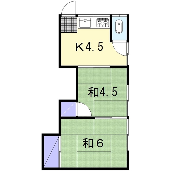 佐々木荘の間取り