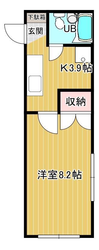 小白川コーポアベの間取り