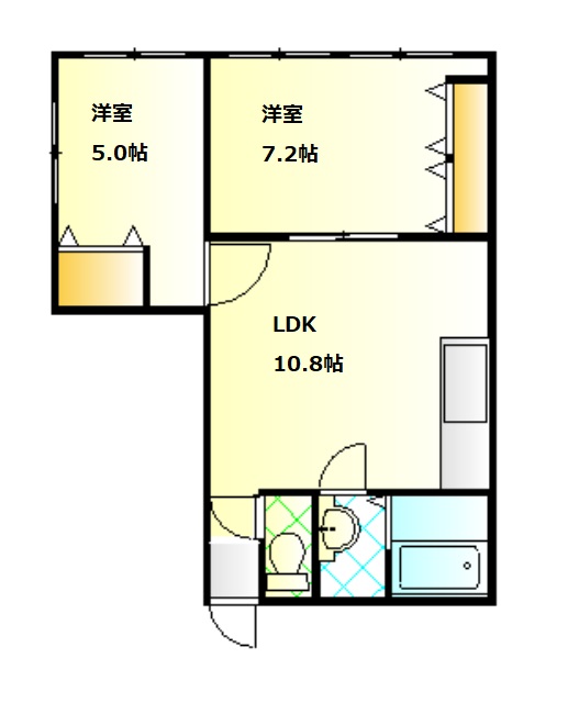 サンヴィレッヂ哲西の間取り