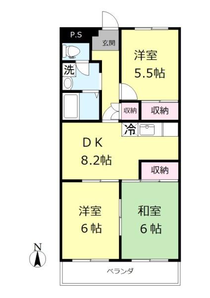 越谷レジデンスの間取り