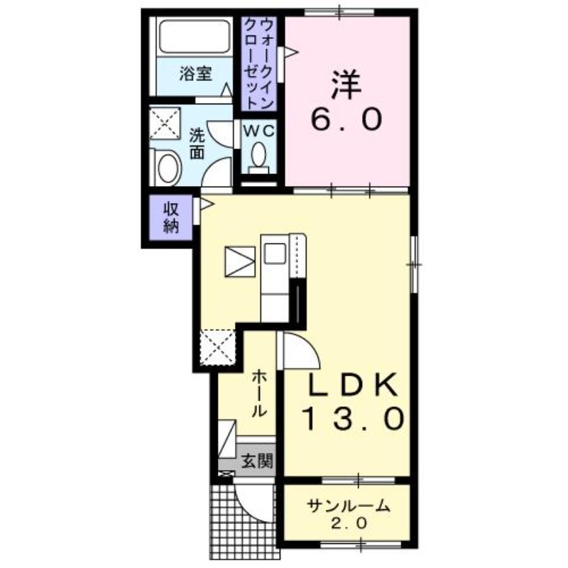 エルフフォレストIIＢの間取り