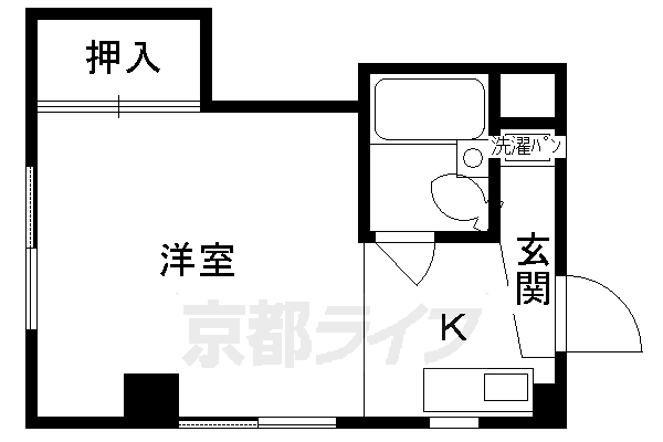 京都市右京区山ノ内西八反田町のマンションの間取り