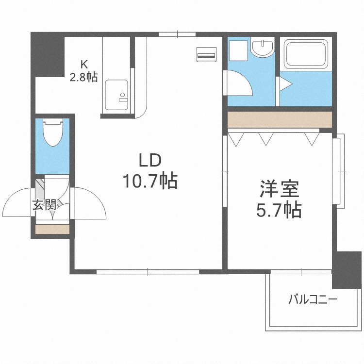 ヒルズパークサイド１１６の間取り