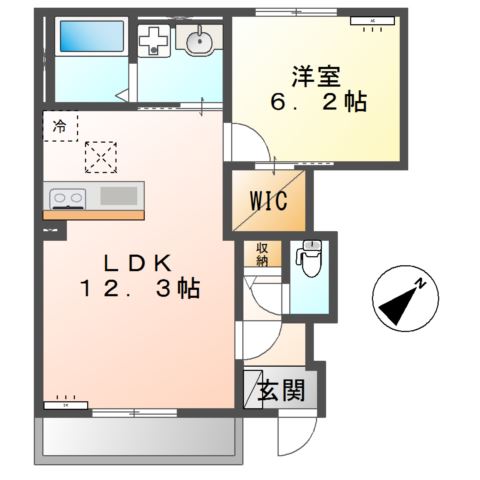 仮）阿見町荒川本郷新築アパートの間取り