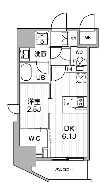 江東区東陽のマンションの間取り