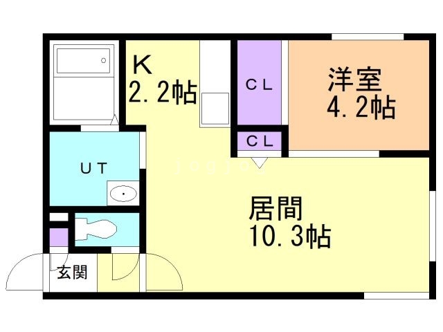 江別市野幌町のマンションの間取り