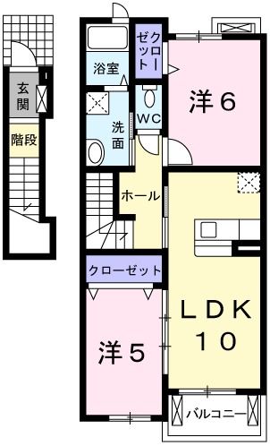 モンブラン　スュッドの間取り