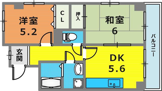 クレスト羽坂の間取り