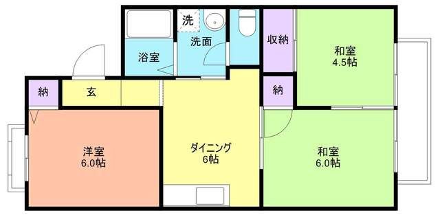 エル林堂IIIの間取り