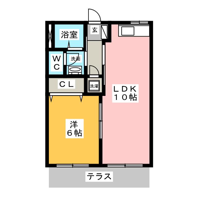 コーポ天道の間取り