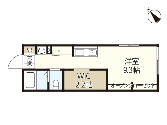 【広島市南区堀越のアパートの間取り】