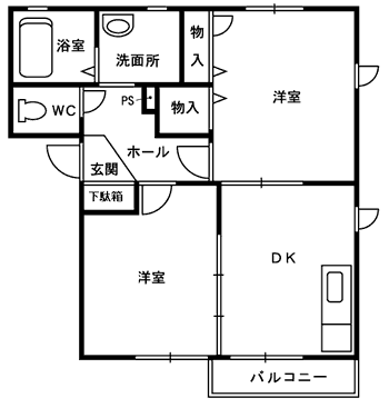 フォーバル21下河端の間取り