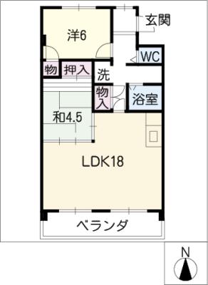 ヒルハイツ桃山の間取り