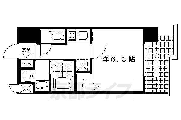 アスヴェル京都堀川高辻の間取り