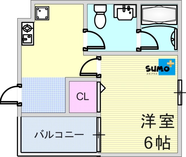 セルサス明石壱番館の間取り