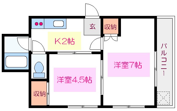 江東区千田のマンションの間取り