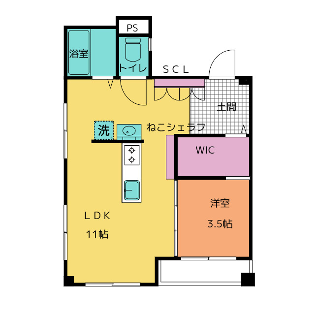 ベルビラ四間道の間取り