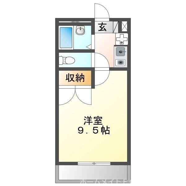 Pine　Well駅前　A棟の間取り