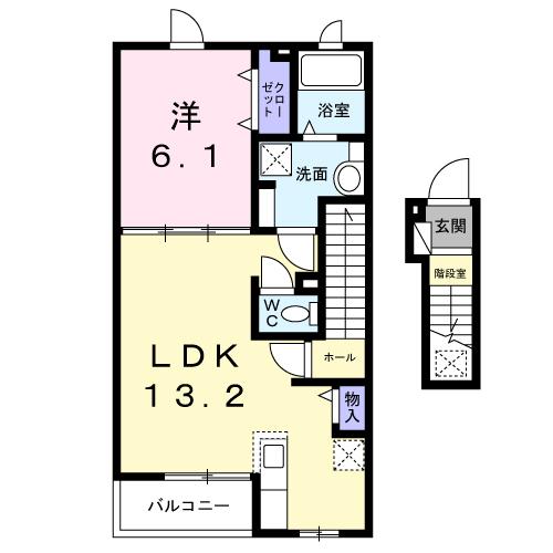 グリシーヌ　（Ｇｌｙｃｉｎｅ）の間取り