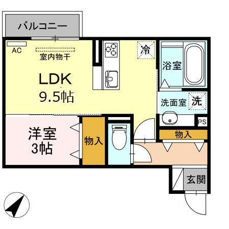 ヴィダ フェリィス 三番館の間取り