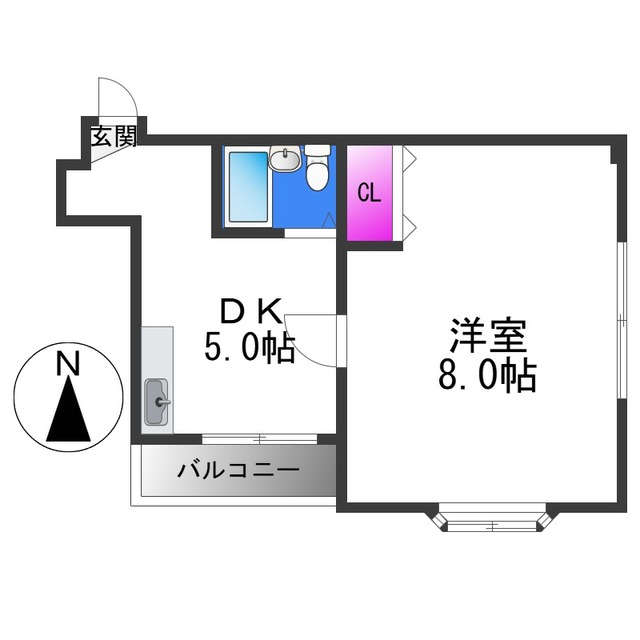 マンション　ル・エーテ２０の間取り