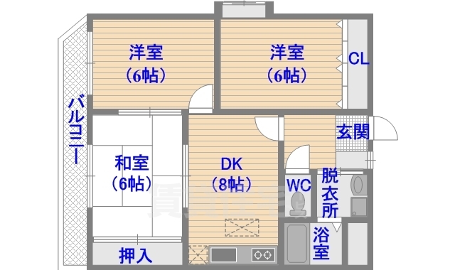 【ビーウィズ原の間取り】