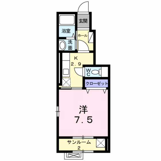 メゾンド・ソレイムの間取り