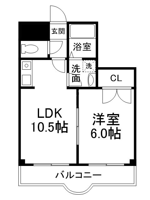 【エスポワール峯の間取り】