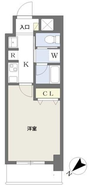 レブリアント大橋南の間取り