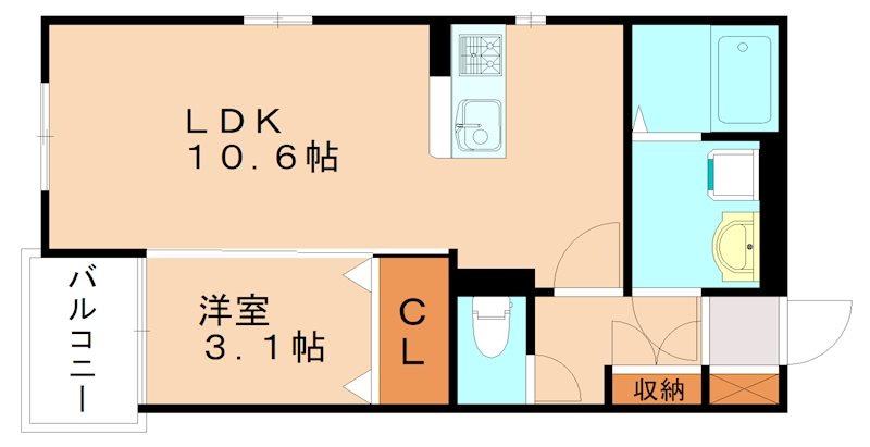 エミリア篠栗駅前の間取り