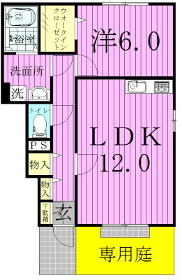 ラフォーレ上ノ台Aの間取り