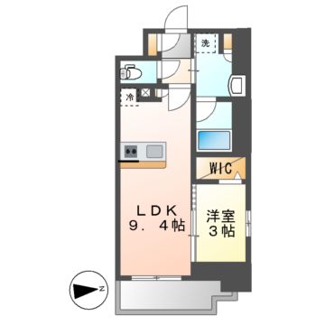 プレサンス　レイズ　千種今池の間取り