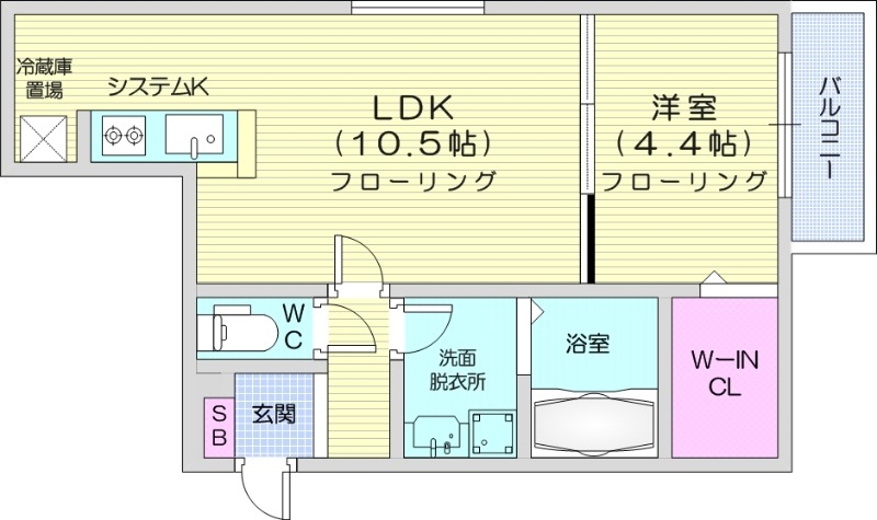 フォンテーヌ伏見の間取り