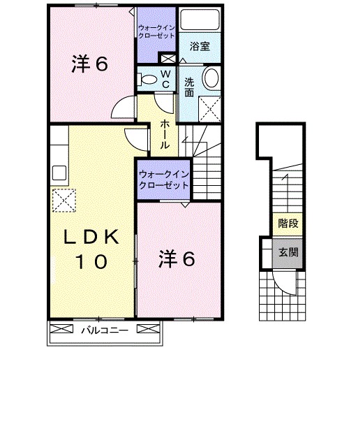 パティオ　ブラードの間取り