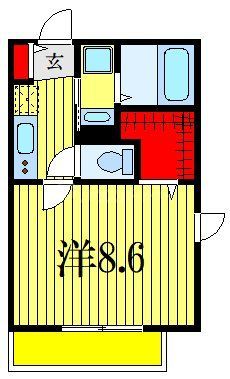 市川市平田のマンションの間取り