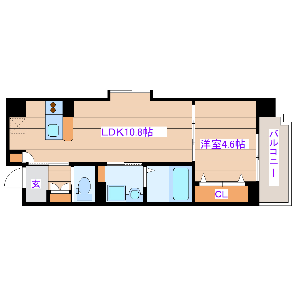 CAMELLIAガーデン八幡の間取り