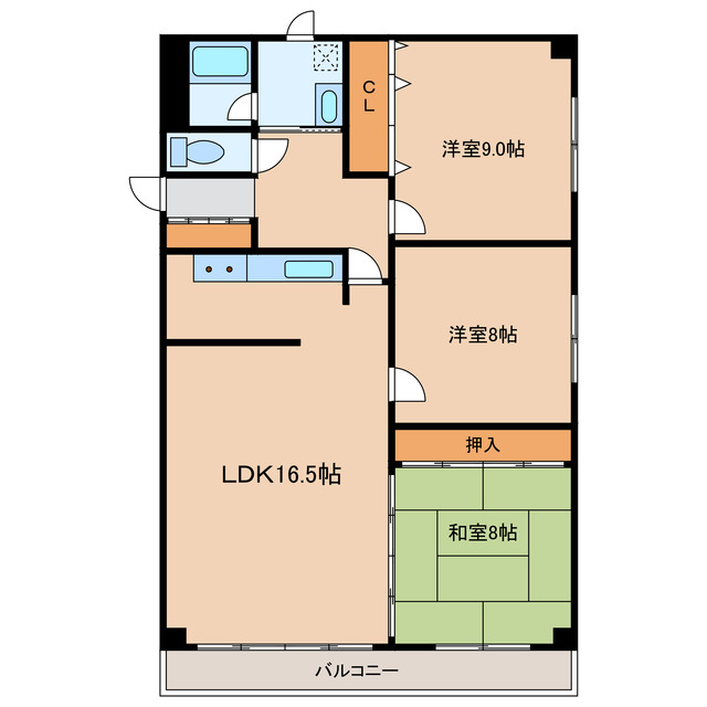 マンションウィンズの間取り