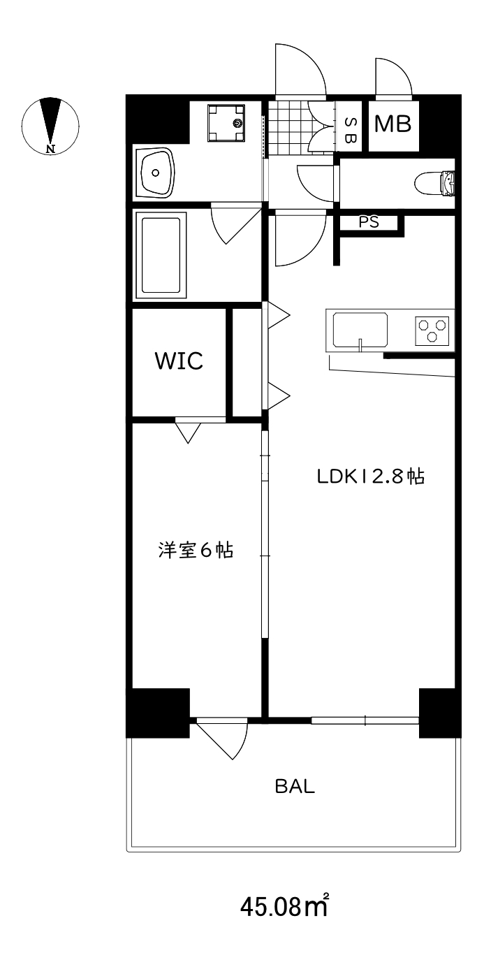 ラフィエスタ新神戸の間取り