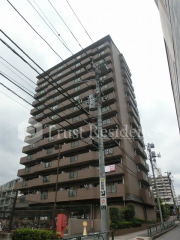 【江東区亀戸のマンションの建物外観】