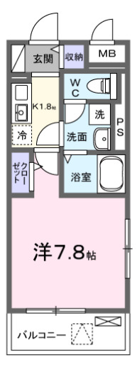 国分寺市西恋ヶ窪のマンションの間取り