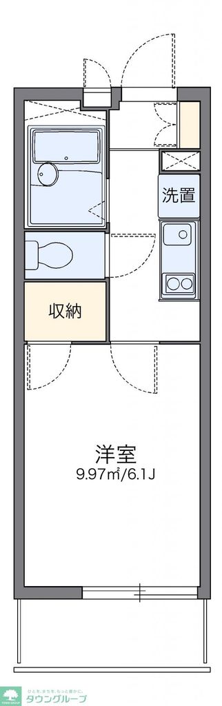 蓮田市馬込のマンションの間取り