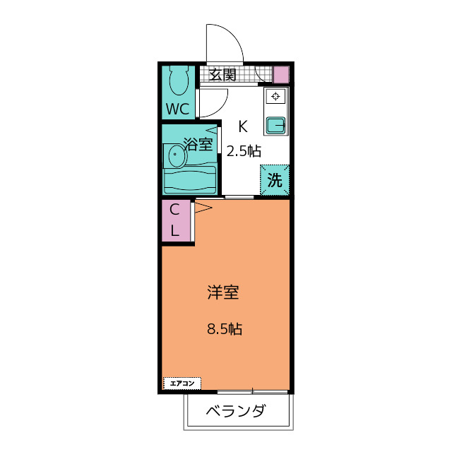 ディアス前田　Ａ棟の間取り