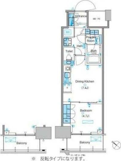 江東区豊洲のマンションの間取り