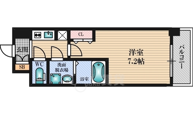 S-RESIDENCE新大阪WESTの間取り