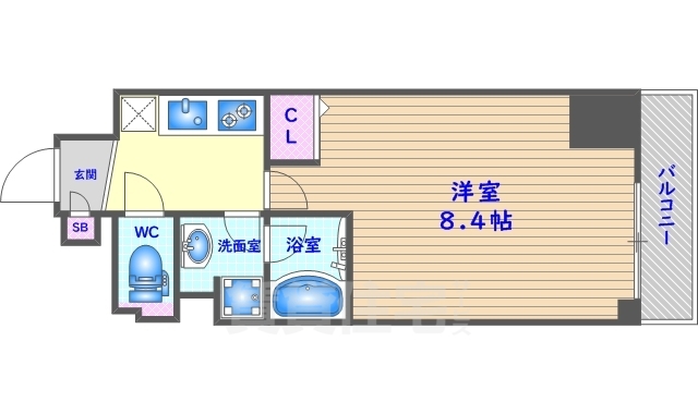 ベラジオ四条通の間取り