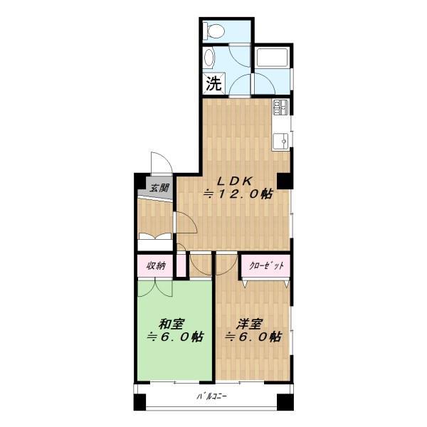 【サニーコーポ五反田の間取り】