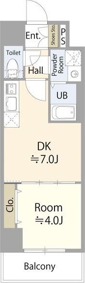 名古屋市中区大井町のマンションの間取り