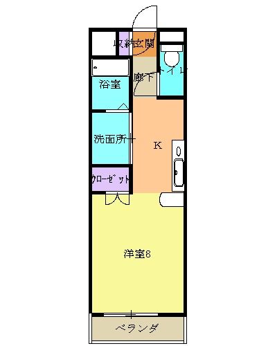 豊田市井上町のマンションの間取り